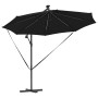 Parasol de cantilever tipo plátano Negro 294 x 294 x 248 cm