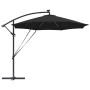 Parasol de cantilever tipo plátano Negro 294 x 294 x 248 cm
