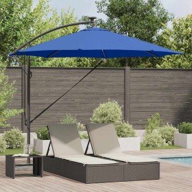 Parasol de cantilever tipo plátano Azul celeste