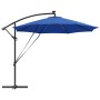 Parasol de cantilever tipo plátano Azul celeste