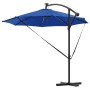 Parasol de cantilever tipo plátano Azul celeste