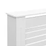 Weiße MDF-Heizkörperabdeckung 152x19x81,5 cm von vidaXL, Zubehör für Heizkörper - Ref: Foro24-284321, Preis: 92,65 €, Rabatt: %