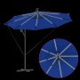 Parasol de cantilever tipo plátano Azul celeste