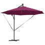Parasol de cantilever tipo plátano Rojo burdeos