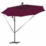 Parasol de cantilever tipo plátano Rojo burdeos