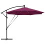 Parasol de cantilever tipo plátano Rojo burdeos