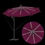 Parasol de cantilever tipo plátano Rojo burdeos