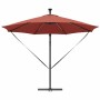Parasol de cantilever tipo plátano Terracota 294 x 294 x 248 cm