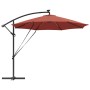 Parasol de cantilever tipo plátano Terracota 294 x 294 x 248 cm