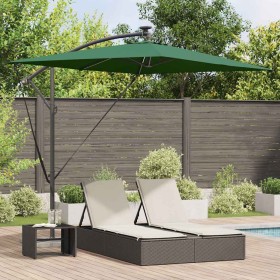 Parasol de cantilever tipo plátano Verde 294 x 200 x 254 cm
