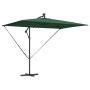 Parasol de cantilever tipo plátano Verde 294 x 200 x 254 cm