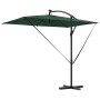 Parasol de cantilever tipo plátano Verde 294 x 200 x 254 cm