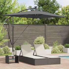 Parasol de cantilever tipo plátano Antracita 294 x 200 x 254 cm