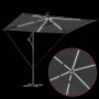 Parasol de cantilever tipo plátano Antracita 294 x 200 x 254 cm