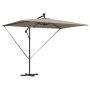 Parasol de cantilever tipo plátano Taupé 294 x 200 x 254 cm