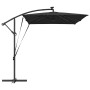 Parasol de cantilever tipo plátano Negro 294 x 200 x 254 cm