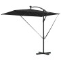 Parasol de cantilever tipo plátano Negro 294 x 200 x 254 cm
