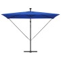 Parasol de cantilever tipo plátano Azul 294 x 200 x 254 cm