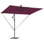 Parasol de cantilever tipo plátano Rojo burdeos