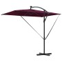 Parasol de cantilever tipo plátano Rojo burdeos