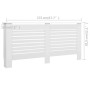 Weiße MDF-Heizkörperabdeckung 172x19x81,5 cm von vidaXL, Zubehör für Heizkörper - Ref: Foro24-284322, Preis: 90,28 €, Rabatt: %
