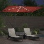 Parasol de cantilever tipo plátano Terracota 294 x 200 x 254 cm