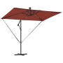 Parasol de cantilever tipo plátano Terracota 294 x 200 x 254 cm