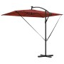 Parasol de cantilever tipo plátano Terracota 294 x 200 x 254 cm