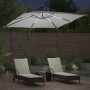 Parasol de cantilever tipo plátano Arena 249 x 249 x 250 cm