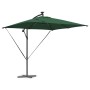 Parasol de cantilever tipo plátano Verde 249 x 249 x 250 cm