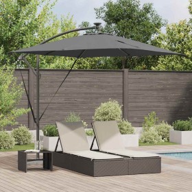 Parasol de cantilever tipo plátano Antracita 249 x 249 x 250 cm
