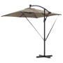 Parasol de cantilever tipo plátano Taupé 249 x 249 x 250 cm