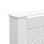 Weiße MDF-Heizkörperabdeckung 112x19x81,5 cm von vidaXL, Zubehör für Heizkörper - Ref: Foro24-284323, Preis: 103,43 €, Rabatt: %