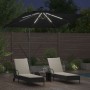 Parasol de cantilever tipo plátano Negro 249 x 249 x 250 cm