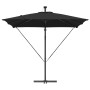 Parasol de cantilever tipo plátano Negro 249 x 249 x 250 cm