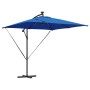 Parasol de cantilever tipo plátano Azul 249 x 249 x 250 cm