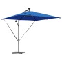 Parasol de cantilever tipo plátano Azul 249 x 249 x 250 cm