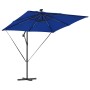 Parasol de cantilever tipo plátano Azul 249 x 249 x 250 cm