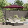 Parasol de cantilever tipo plátano Rojo burdeos