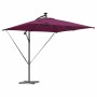 Parasol de cantilever tipo plátano Rojo burdeos