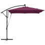 Parasol de cantilever tipo plátano Rojo burdeos