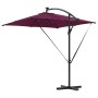 Parasol de cantilever tipo plátano Rojo burdeos
