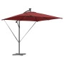 Parasol de cantilever tipo plátano Terracota 249 x 249 x 250 cm