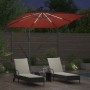 Parasol de cantilever tipo plátano Terracota 249 x 249 x 250 cm
