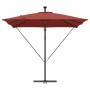 Parasol de cantilever tipo plátano Terracota 249 x 249 x 250 cm