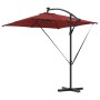 Parasol de cantilever tipo plátano Terracota 249 x 249 x 250 cm