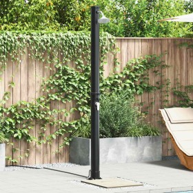 Ducha Solar Exterior Negro 217 cm PVC y aluminio Ducha Solar Exterior Negro 217 cm PVC y aluminio