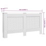 MDF weiße Heizkörperabdeckung 152x19x81,5 cm von vidaXL, Zubehör für Heizkörper - Ref: Foro24-284324, Preis: 104,58 €, Rabatt: %