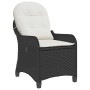 Sillón reclinable Negro 56 x 66 x 95cm ratán sintético