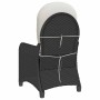 Sillón reclinable Negro 56 x 66 x 95cm ratán sintético